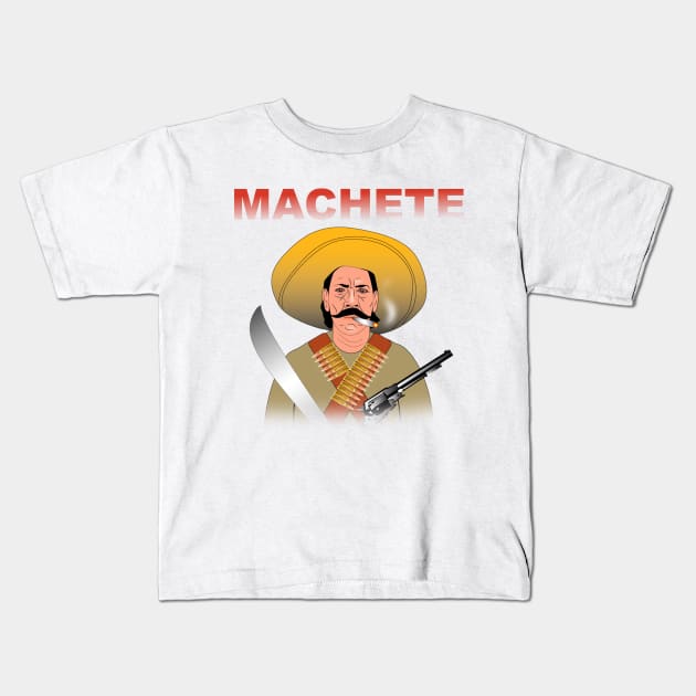 Machete t shirt Kids T-Shirt by Elcaiman7